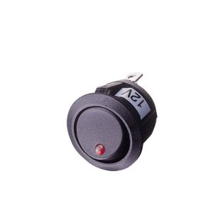 Hella SPST Off/On 12V Red LED Illuminated Rocker Switch