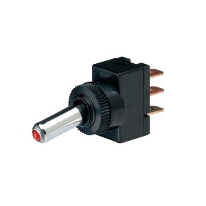 Narva SPST Off/On 12V Red LED Illuminated Rocker Switch (Blister Pack Of 1)