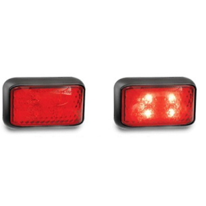 LED 10-30V Red Rear End Outline Marker Light (58 X 35 X 19mm) 
