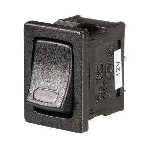 Narva SPST Off/On 12V Red Illuminated Micro Rocker Switch (Blister Pack Of 1)