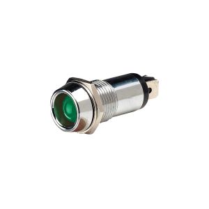 Narva 12V Green LED Pilot Light With Chrome Housing (Blister Pack Of 1)