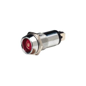 Narva 12V Red LED Pilot Light With Chrome Housing (Blister Pack Of 1)