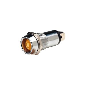 Narva 24V Amber LED Pilot Light With Chrome Housing (Blister Pack Of 1)