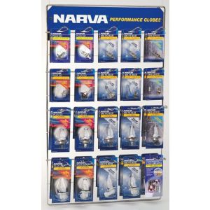 Narva Full Range Performance Globes Merchandiser 