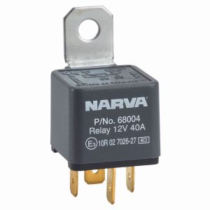 Narva 12V 40 Amp 4 Pin Resistor Protected Normally Open Relay
