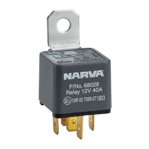 Narva 12V 40 Amp 5 Pin Resistor Protected Normally Open Relay