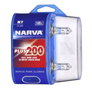 Narva 12V 55W +200% H7 QH Globe (Blister Pack Of 2) 