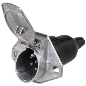 Hella 7 Pin Heavy Duty Metal Trailer Socket  