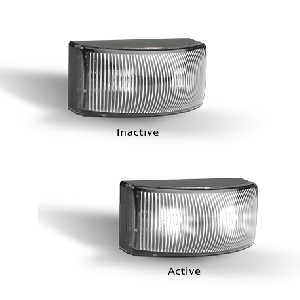 LED 12-24V White Front End Outline Marker Light  