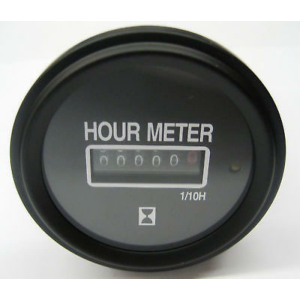 Speco 12-24V 2" Hour-Meter With Black Bezel  