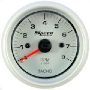 Speco 2" 8000 Rpm Tacho With Silver Bezel  