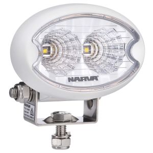 Narva 9-50V 900 Lumens LED Flood Beam Oval Work Light With White Housing