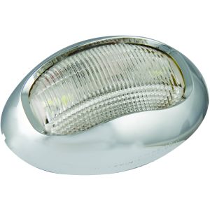 LED 12-24V White Masthead Navigation Light With Chrome Housing (76 X 52 X 24mm)