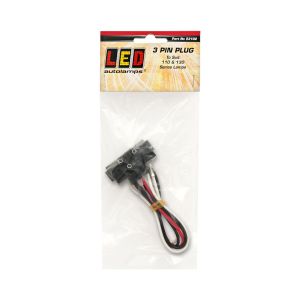 LED 3 Pin Plug With Header Card