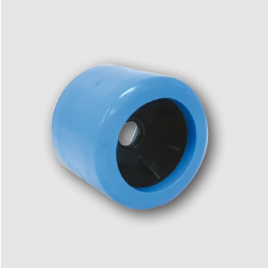 Ark 4" Smooth Blue Poly Wobble Roller  