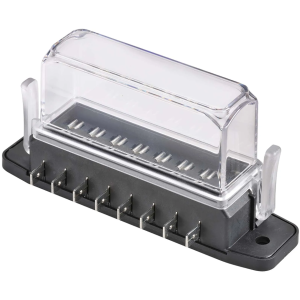 Narva 8 Way Blade Fuse Box With Tall Transparent Cover (Blister Pack Of 1) 