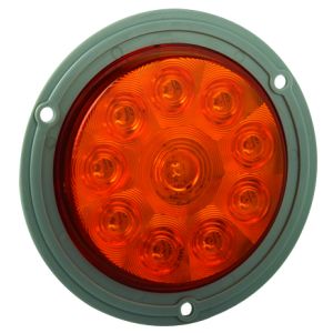 LED 12V Amber Indicator Light (140mm X 39mm Round)