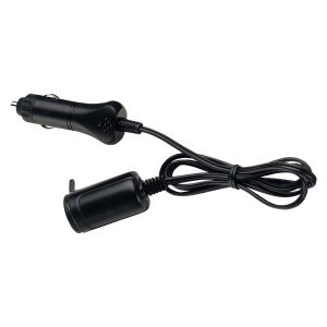 Narva Cigarette Lighter Plug With 1m Lead And Accessory Socket (Blister Pack Of 1) 