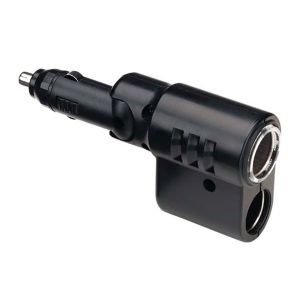 Narva Cigarette Lighter Plug With Adjustable Twin Sockets (Blister Pack Of 1) 