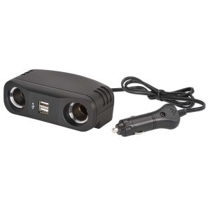 Narva Cig Lighter Plug To Accessory & USB Socket Adaptor (Blister Pack Of 1) 
