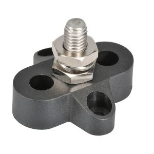 NARVA BLACK M8 SINGLE STUD DISTRIBUTION POST (BLISTER PACK OF 1)