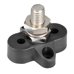NARVA BLACK M10 SINGLE STUD DISTRIBUTION POST (BLISTER PACK OF 1)