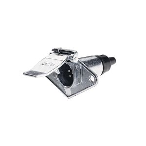 Narva 6 Pin Small Round Metal Trailer Socket (Blister Pack Of 1) 