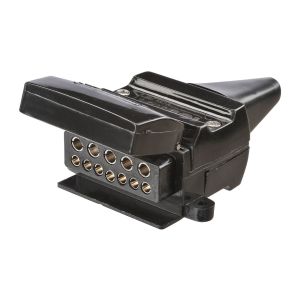 Narva 12 Pin Flat Trailer Socket With Reed Switch For Normally Closed Circuits 