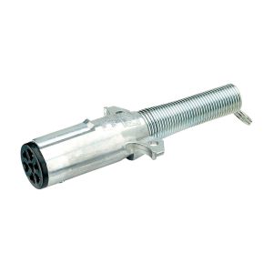 Narva 7 Pin Heavy Duty Round Metal Trailer Plug With Cable Guard And Weatherbeater Seal