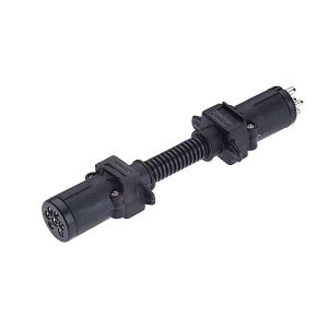 Narva 6 Pin Small Round Socket To 7 Pin Small Round Trailer Plug (Blister Pack Of 1) 