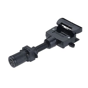 Narva 7 Pin Small Round Socket To 7 Pin Flat Trailer Plug (Blister Pack Of 1) 