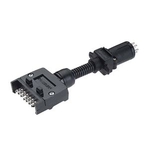 Narva 7 Flat Socket To 6 Pin Small Round Trailer Plug (Blister Pack Of 1) 