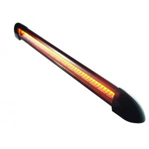 Q-LED 12V Dual Amber/White Annexe Light With Black Housing (550 X 26 X 32mm) 