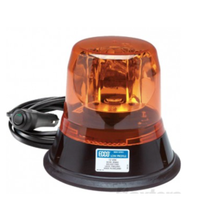 Ecco 12-24V Amber Rotating Beacon With Magnetic Base 