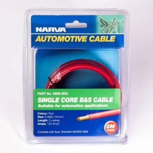 NARVA 6BS RED BATTERY CABLE (2M ROLL)