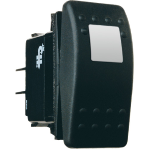 Cole Hersee DPDT On/Off/Momentary On 12V Red Illuminated Rocker Switch 
