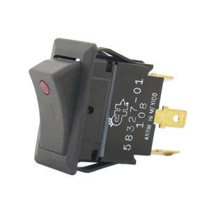 Cole Hersee SPST 12V On/Off Red Illuminated Rocker Switch 