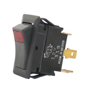 Cole Hersee SPST On/Off 12V Red Illuminated Rocker Switch 