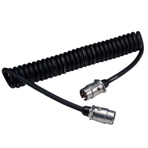 Narva 7 Core 4mm Short Tail Suzie Coil Fitted With 82161 Metal Trailer Plugs 