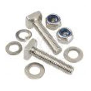 Narva Mine Bar 45mm X M10 T-Bolt With Washer And Nyloc Nut (Set Of 2) 