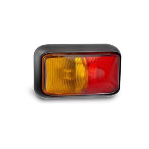 LED 12-24V Red/Amber Side Marker Light With Push & Seal Harness Plugs 