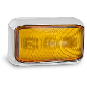 LED 12-24V Indicator Light With Chrome Housing (58 X 35 X 19mm)