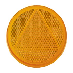 Narva 65mm Amber Self Adhesive Reflector (Blister Pack Of 2)