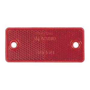 Narva 90mm X 40mm Red Reflector With Dual Fixing Holes (Blister Pack Of 2)