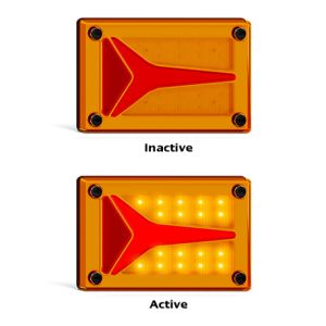 LED 12-24V Indicator Light With Diffused Tailight Function 