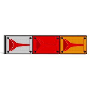 LED 12-24V Combination Tailight With Reverse Light (595 X 130 X 45mm) 