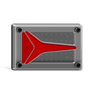 LED 12-24V Reverse Light With Diffused Tailight Function & Chrome Housing 