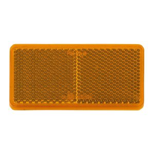 Narva 94mm X 44mm Amber Self Adhesive Reflector (Blister Pack Of 2)