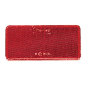 Narva 94mm X 44mm Red Self Adhesive Reflector (Blister Pack Of 2)