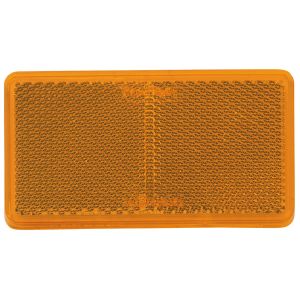 Narva 105mm X 55mm Amber Self Adhesive Reflector (Blister Pack Of 2)